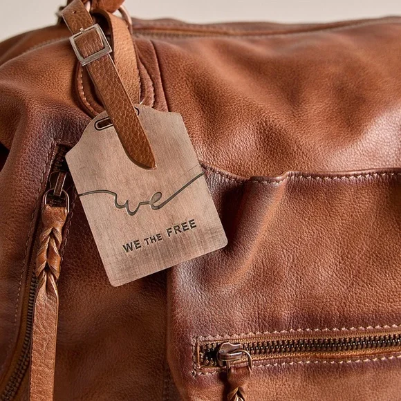 FREE PEOPLE WE THE FREE EMERSON TOTE Saddle NEW - Picture 4 of 13